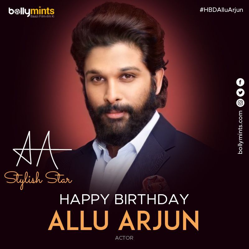 Wishing A Very Happy Birthday To Actor #AlluArjun !
#HBDAlluArjun #HappyBirthdayAlluArjun #StylishStar #AlluAravind #SnehaReddy #Pushpa #PushpaTheRise #Pushpa2 #Pushpa2TheRule #Sukumar
