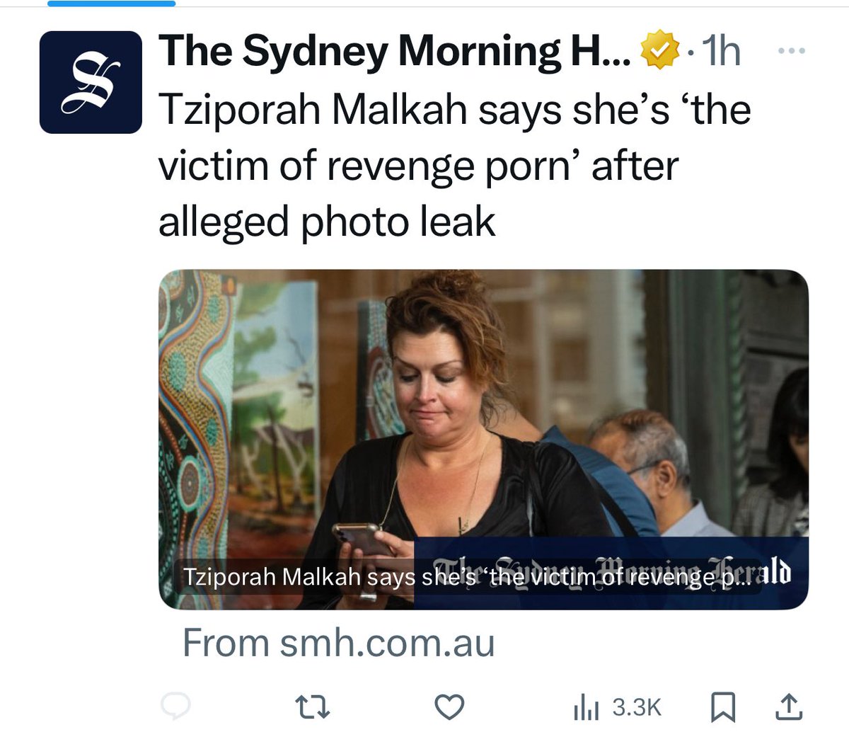 Yeah everyone knows <a href="/smh/">The Sydney Morning Herald</a> they read it on Sunday