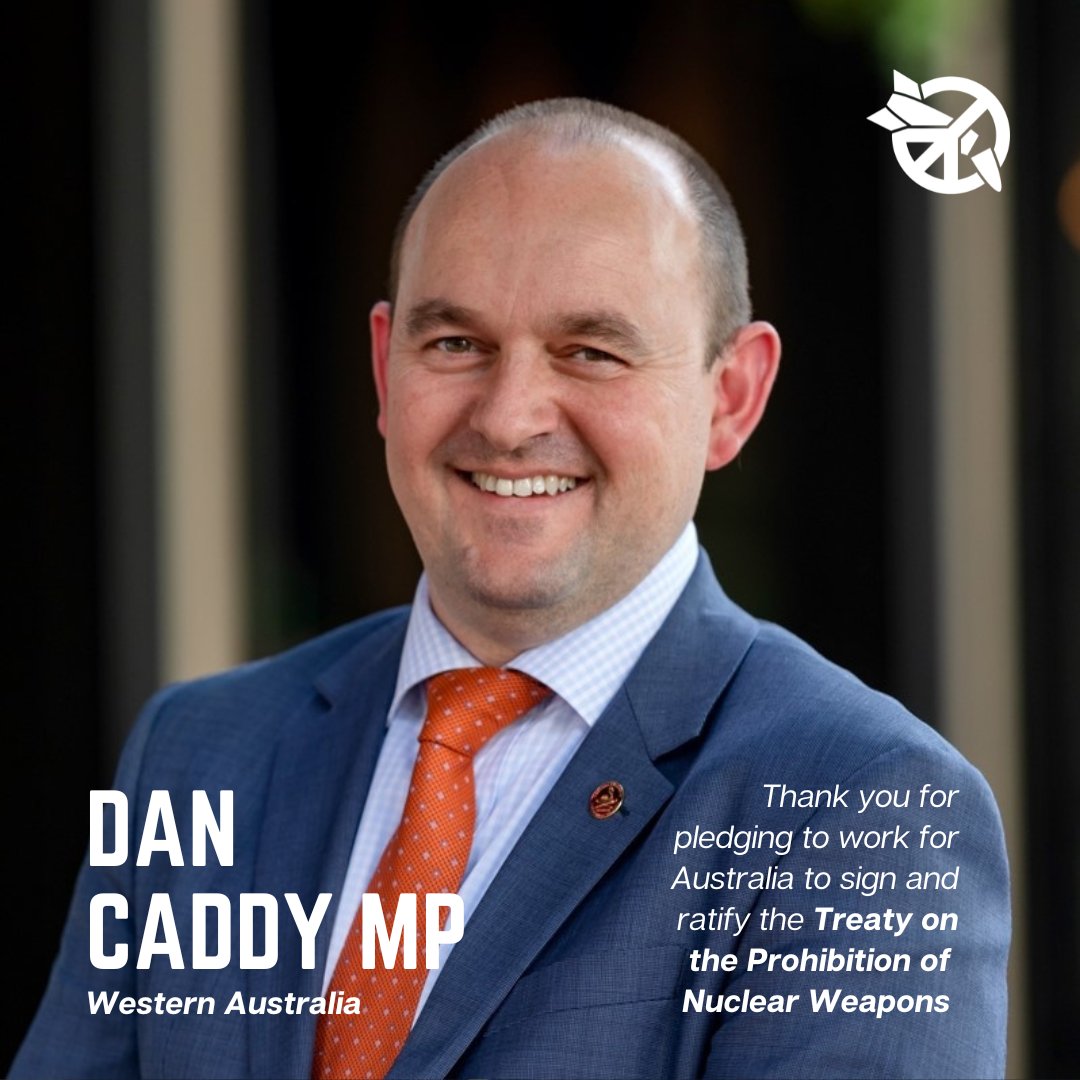 Thank you @cadds73 for adding your name to the ICAN Parliamentary Pledge to work for Australia to sign and ratify the #nuclearban 👏 Any current member of a state, territory or federal parliamentarian may sign the Pledge. It is open to parliamentarians from all countries.