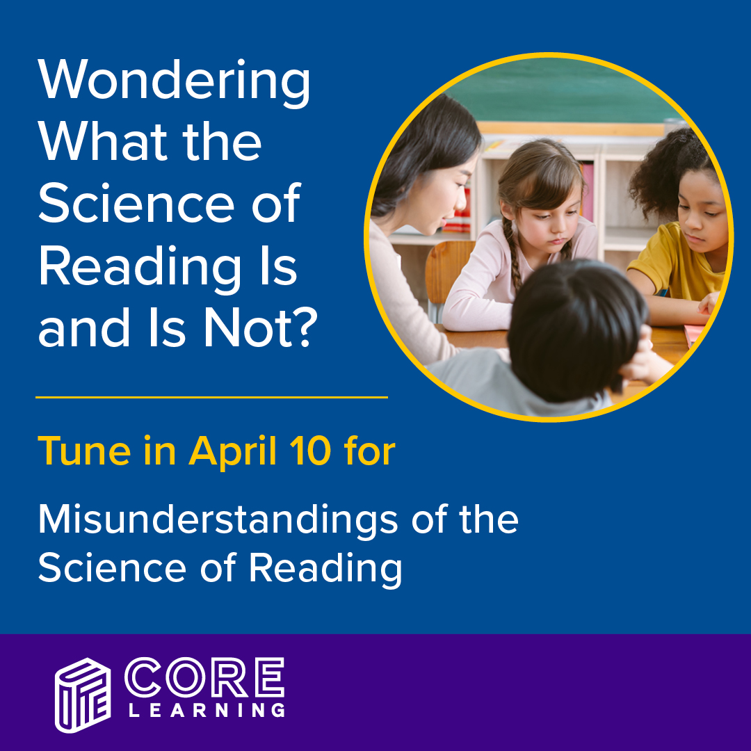 Webinar tomorrow! Hear author and education expert, Dr. Sharon Vaughn, clarify common questions about what the #ScienceofReading is and isn’t. tinyurl.com/27kpk9wy Can't make our session? Register and we’ll send a link to watch on-demand. #literacy #reading