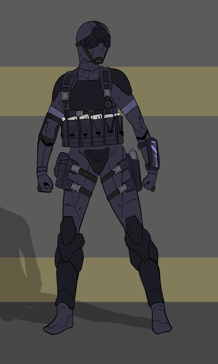 Quick sketch of a sneak suit for a 1-off DND game we're getting ready to play set in the TC Universe.
We're going to play as the CSCN special forces in an extra judicial assassination of a councilmember of a CSCN member state.

Operation NIGHT JUDGEMENT.