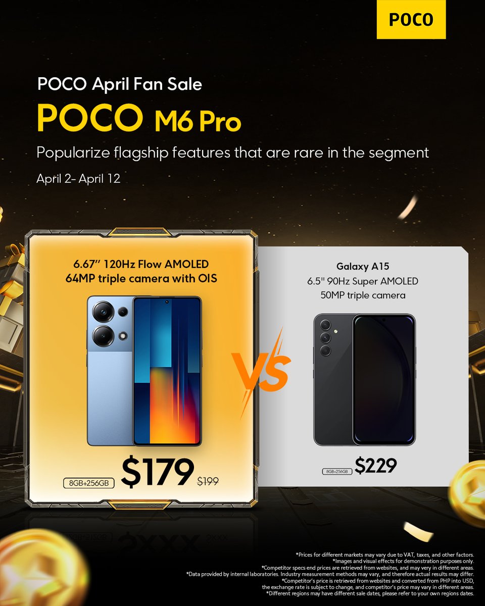 If you're looking for an entertaining smartphone, look no further than POCO. See the specs and you shall know. 🔍 #POCOM6Pro