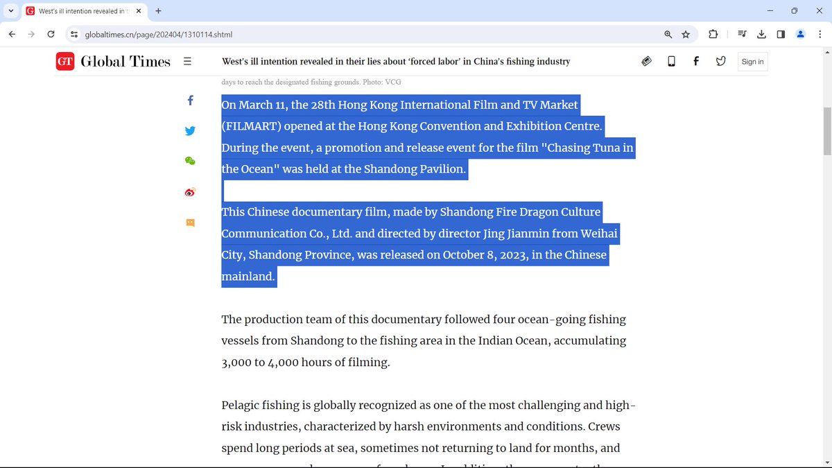 Under the #Xiwinger #CCP's #NSL #martialLaw in the #HKSAR, #communist-occupied #HongKong to become a leading #propaganda platform for #CPC actors ...

#forcedlabor #fishing #corruption #documentaries #film