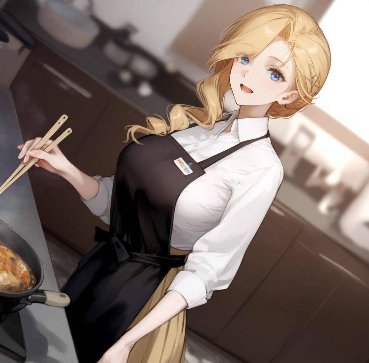 Hood cooking for lunch #AzurLane