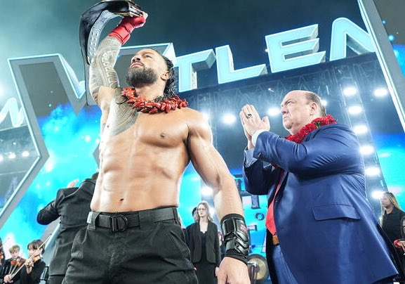 LuigiWrestling's tweet photo. Braun Strowman.
Bray Wyatt.
Jey Uso.
Kevin Owens.
Daniel Bryan.
Edge.
Cesaro.
Rey Mysterio.
John Cena.
Finn Bálor.
Brock Lesnar.
Sami Zayn.
Goldberg.
Riddle.
Drew McIntyre.
Logan Paul.
LA Knight.
Randy Orton.
AJ Styles.
Cody Rhodes. 

Todo lo que ha pasado hoy no se explica sin todo lo que ha hecho Roman Reigns en estos 1.316 días. Todo el cambio empezó con él. Con el Tribal Chief. Con el Head of the Table. De Payback 2020 a WrestleMania 40.

Gracias, Roman Reigns, por cambiar la narrativa. Te reconocemos.