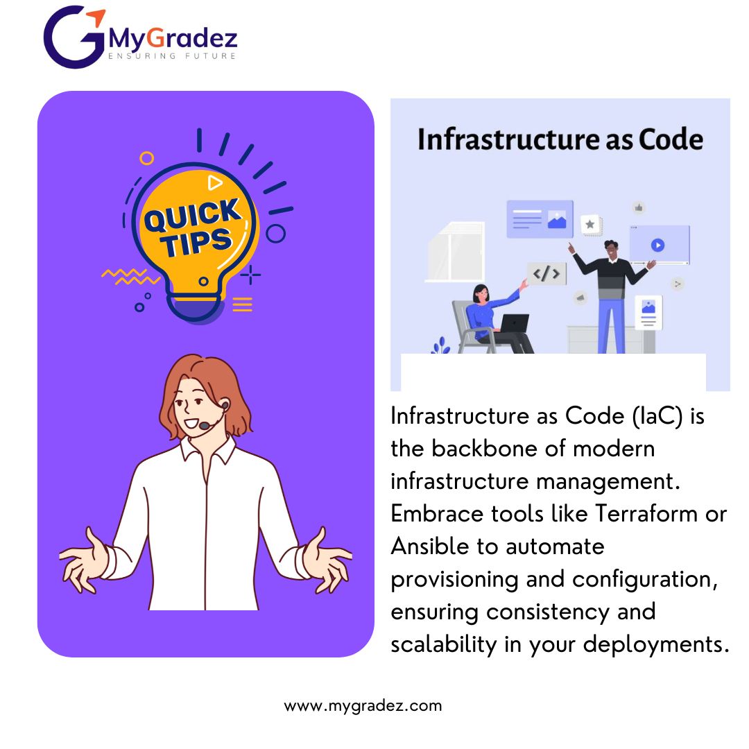 Modernise your infrastructure management with Infrastructure as Code (IaC). Utilise tools such as Terraform or Ansible to automate provisioning and configuration, ensuring consistency and scalability in your deployments.
#DevOps #Automation #InfrastructureManagement #tips