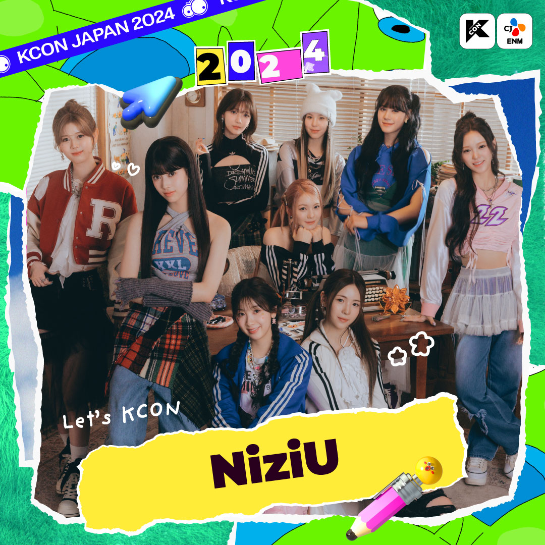 [#KCONJAPAN2024] LINEUP : NiziU ⭐5/11(SAT) 𝐌 𝐂𝐎𝐔𝐍𝐓𝐃𝐎𝐖𝐍 𝐒𝐓𝐀𝐆𝐄 ⭐5/11(SAT) 𝐌𝐄𝐄𝐓 & 𝐆𝐑𝐄𝐄𝐓 #NiziU #ニジュー #니쥬 @NiziU__official 🎈2024.05.10 - 05.12 🎫 bit.ly/3vrYG1I ✨Let’s #KCON!