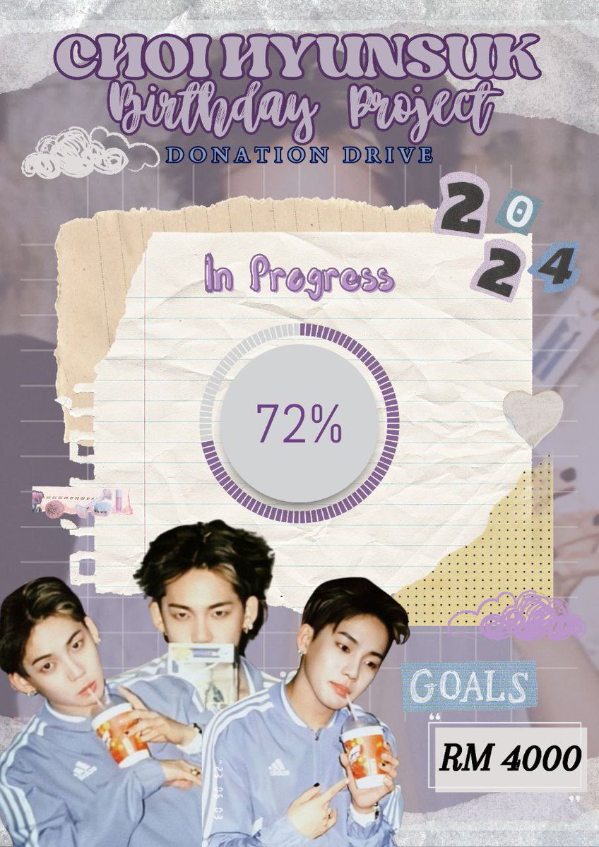 Good afternoon💜💜 This is our current update. the donation is still happening🫶🏼 come join us and receive the freebies based on the amount you donate to us. fyi, donors who donates before 21/4 have a chance to send birthday wish to hyunsuk

  📌forms.gle/q4pdXENK9tsT5c…