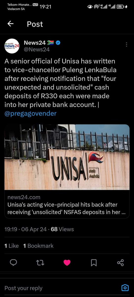 eleanom's tweet photo. @LenkaBula how did "they" get hold of the senior officials banking details to begin with🤔
Something somewhere smells very fishy , I still say I smell @KPMG here
#unisareleaseourallowances 
#unisasendourregistrationdatatoNSFAS https://t.co/onGrRf1DH0