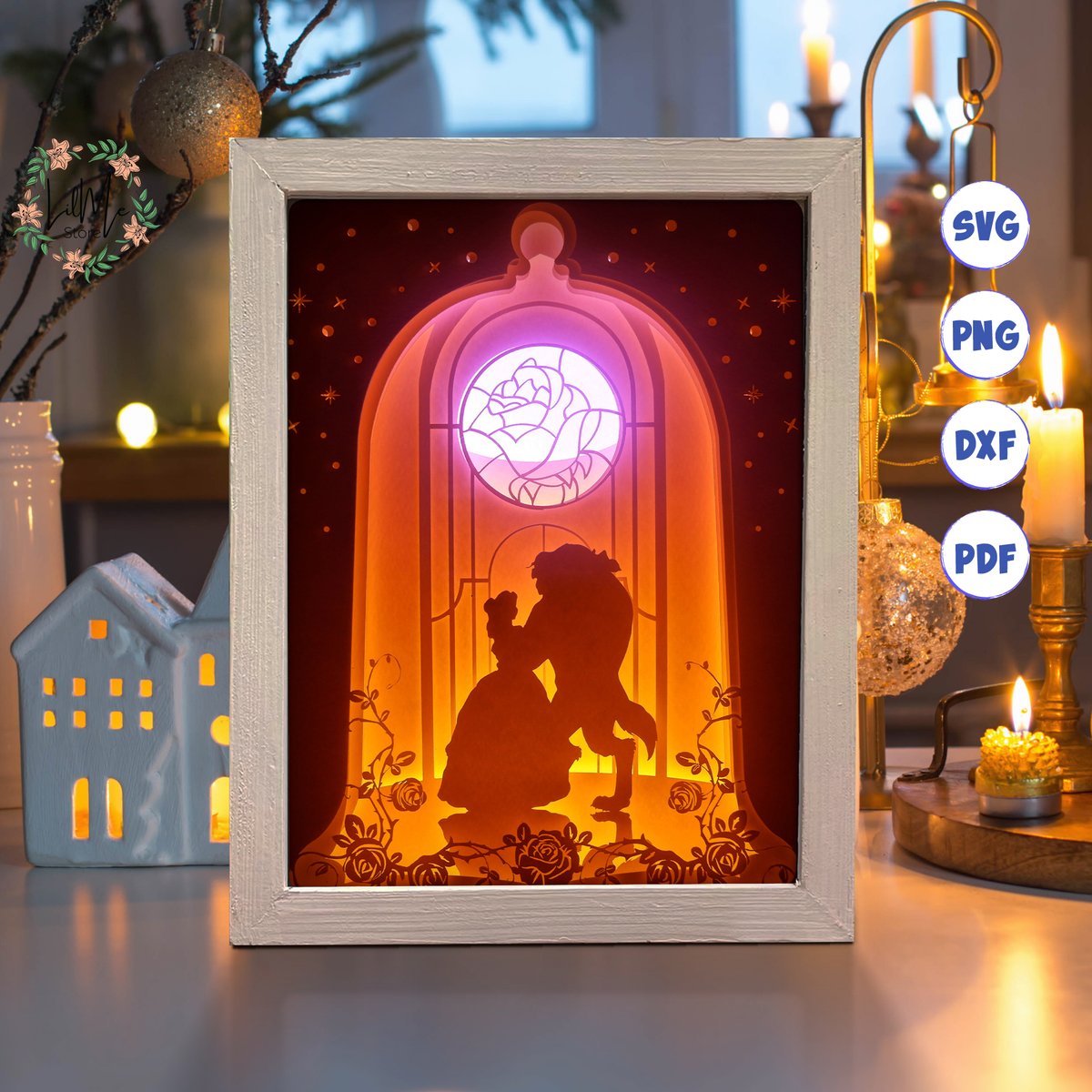 Excited to share the latest addition to my #etsy shop: Beauty And Beast 2 Paper Cut Light Box, 3D Shadow Box SVG Files, Shadow Box Paper Cut, Light Box SVG, 3D Papercut Light Box SVG File etsy.me/4cMZdvW #cardmakingstationery #3dbeastsvg #beastshadowbox #beastlightbox