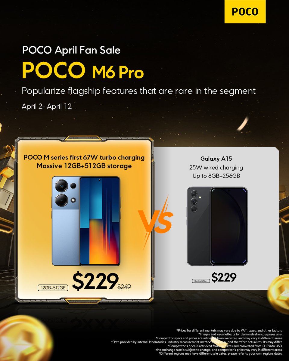 Should you get a #POCO in 2024? It's a close call, but there's a clear winner. #POCOM6Pro VS Galaxy A15