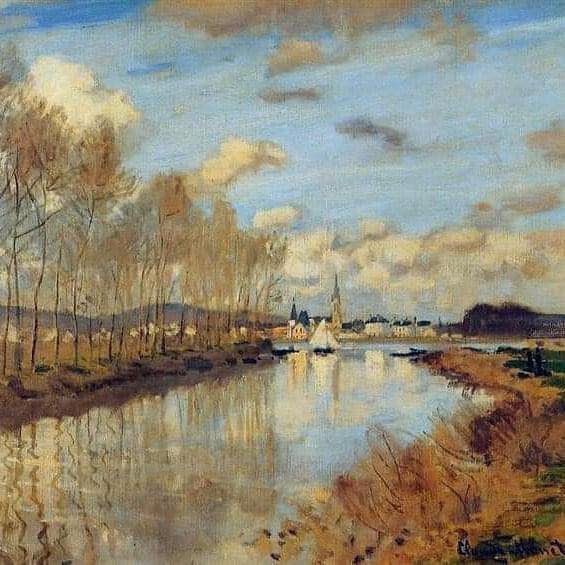 Argenteuil, Seen from the Small Arm of the Seine, 1872
Claude Monet (French,1840-1926)
Oil on canvas.