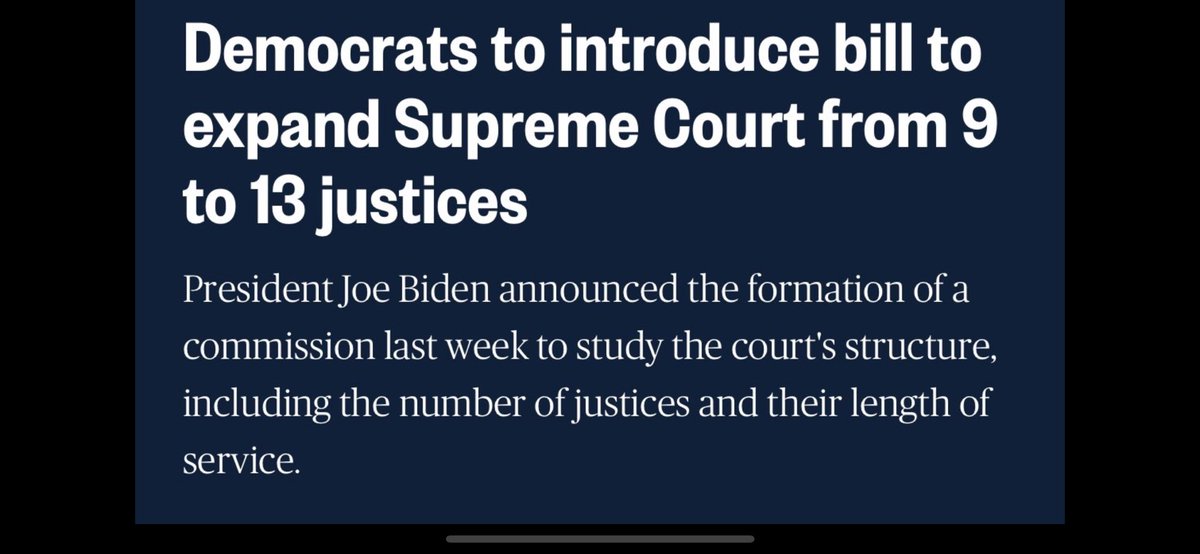 Don’t like how the game is going…. Change the rules. #Terrifying.

Notice not 11…but 13, the number they need to add to take Majority….

#BidenAdministration #Democrats #PowerGrab