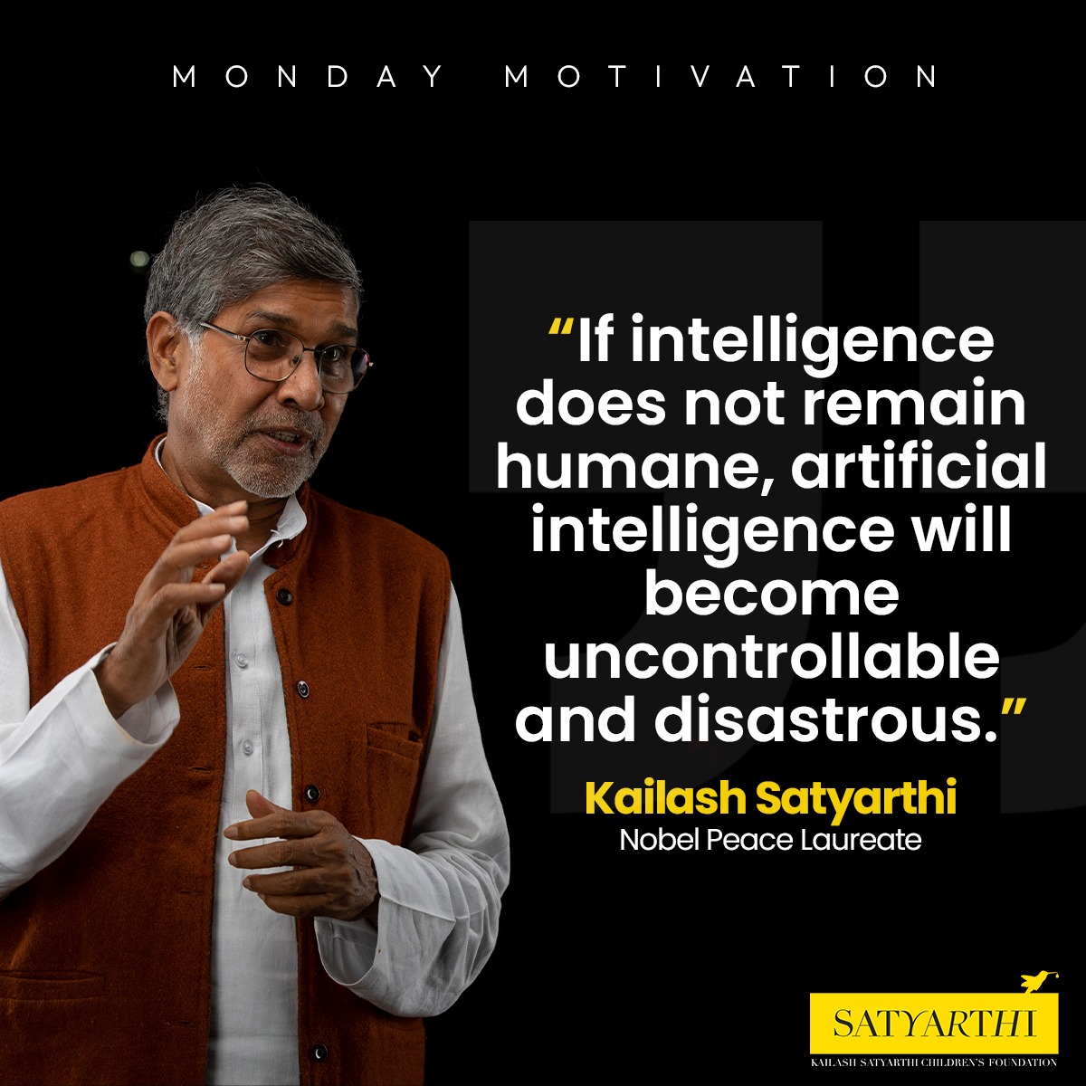💯✅ #kailashsatyarthi #kscf #MondayMotivation #artificalintelligence