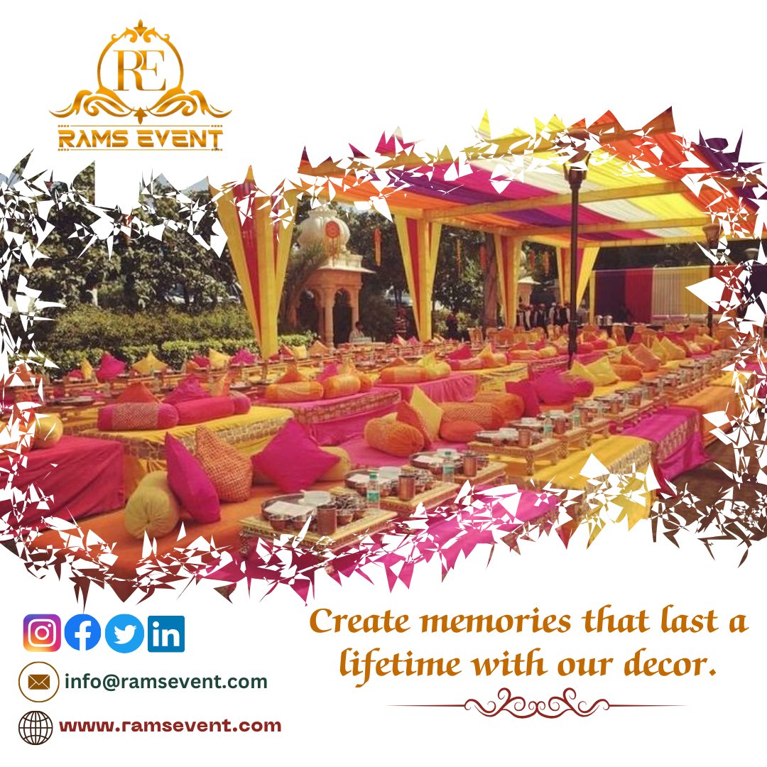 RamsEventalw's tweet photo. Rams Event specializes in crafting enchanting wedding decorations, from elegant florals to exquisite table settings, creating a magical ambiance tailored to your unique style.
#RamsEvent #RajasthaniDestinationWeddingPlanner #RajasthaniBeauty https://t.co/M1g9z592k7