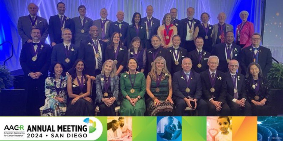 @AACR feeling honored to be included as a fellow and truly inspired. A kaleidoscope of science, medicine, technology, patient advocates, trainees, industry, newcomers and legends. All the things 🩷@CarolynBertozzi @DrLizJaffee @PamSharmaMDPhD @Johanna_A_Joyce