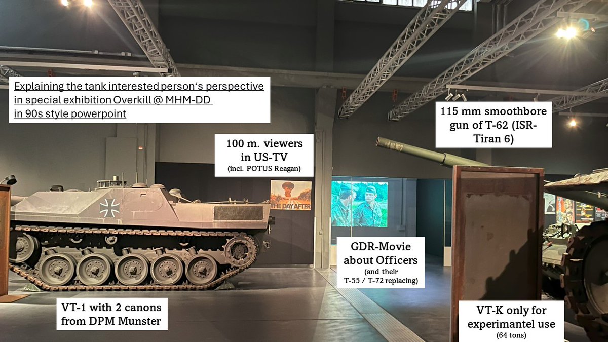 Explaining the tank-interested perspective in exhibition Overkill. (only until June 24).