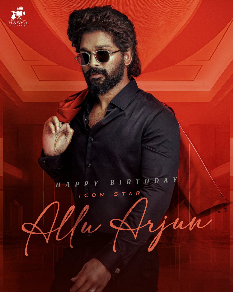 Wishing the Phenomenal & incredibly talented hero Icon StAAR @alluarjun a very happy birthday 😍🤗 Wishing a blockbuster year with best of everything & best wishes #Pushpa2TheRule #HappyBirthdayAlluArjun