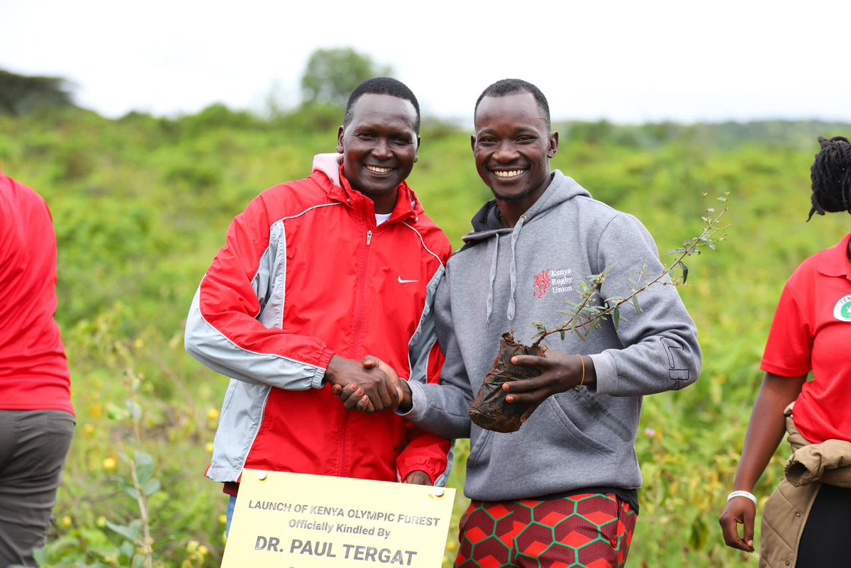 This past weekend I was privileged to be in the company of a global sports icon and @OlympicsKe President @TergatP during the launch of the LEA Sustainability which uses sport to create awareness and influence Kenyans to mitigate the effects of climate change.