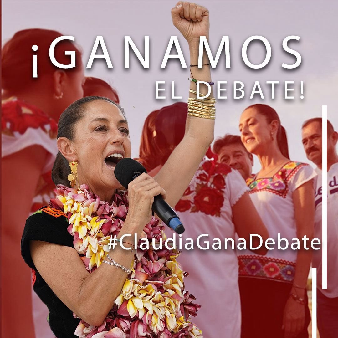Alejandrelunee's tweet photo. Definitivamente la nueva presienta #ClaudiaGanaDebate https://t.co/cf5Ms4SgFV