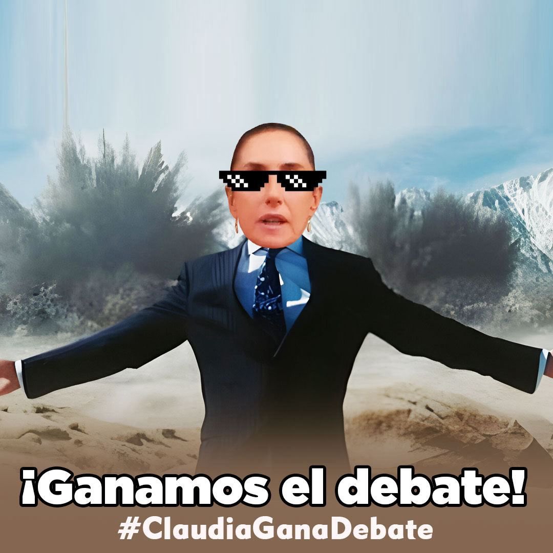 Alejandrelunee's tweet photo. #ClaudiaGanaDebate https://t.co/UKJ66PKy7q