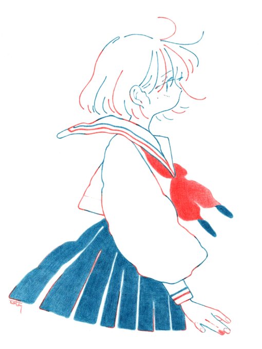 「sailor shirt serafuku」 illustration images(Latest)
