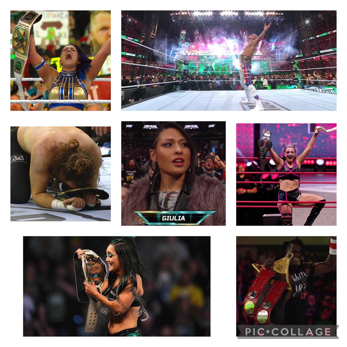 I love wrestling 😍 #NXTStandAndDeliver #ROHSupercard #WrestleMania #RoxannePerez #BillieStarkz #Bayley #CodyRhodes #SamiZayn #Giulia #RTruth