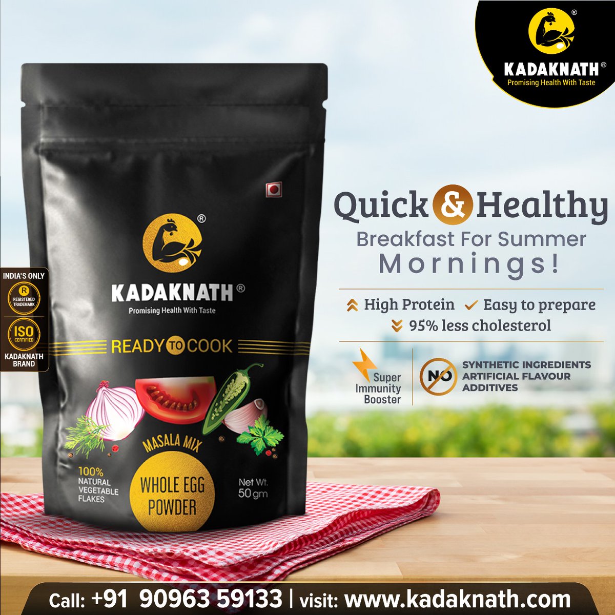 Make your breakfast quick & easy way.
Buy Kadaknath Ready-To-Cook Omelette Powder Here: buykadaknath.com/.../kadaknath-…...
#kadaknath #kadaknatheggs #kadaknatheggpowder #eggs #omelette #readytocook #readytocookomeletpowder #readytocookmeal #readytocookfood