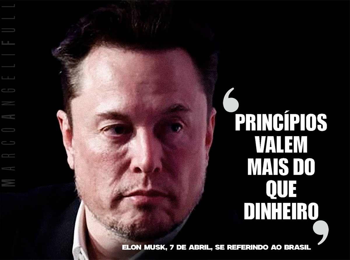 Se essa frase colocada hoje no mundo por Elon Musk -se referindo à situação de censura e perseguição política no Brasil- não ensinar nada por bem aos tiranos, ensinará na marra. Elon Musk não é um idoso patriota e brasileiro com uma Bíblia nas mãos, pego numa armadilha cruel e…