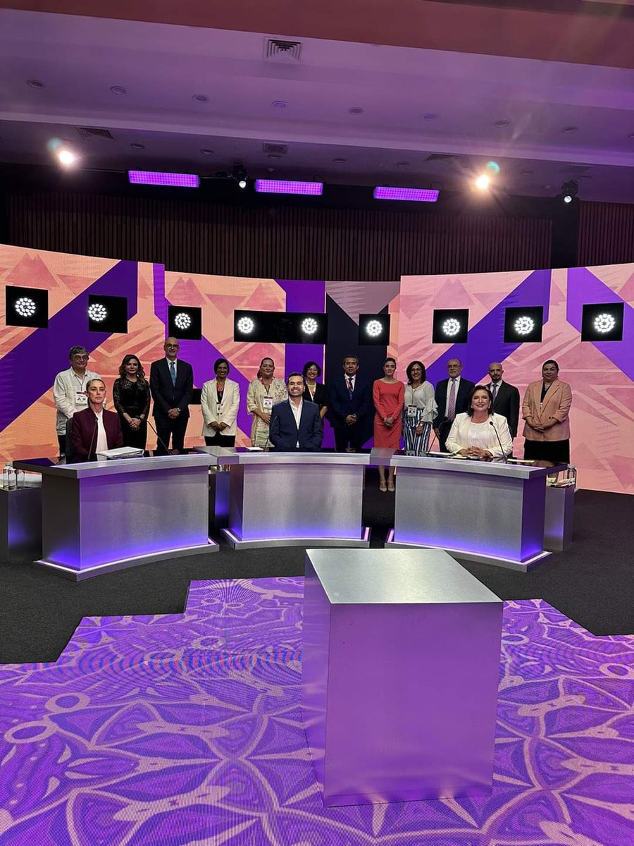 Felicitamos al <a href="/INEMexico/">@INEMexico</a> por la organización del primer #DebateINE con las candidatas y candidato a la Presidencia de la República.