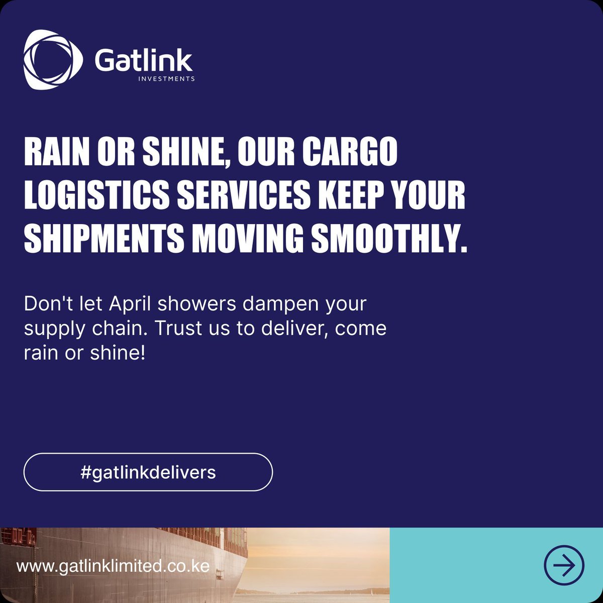 Are you in need of seamless, efficient, and reliable logistics services for your business? Experience Swift and Smooth Transitions for Your Cargo! 🚚🚢✈️

We are all about minimum risks, talk to us info@gatlinkinvestments.co.ke

#gatlinkinvestments #seacargoshipping