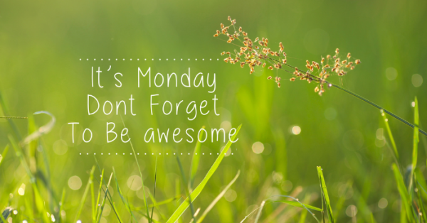 It's Monday Don't forget To Be Awesome #mondaymotivation
