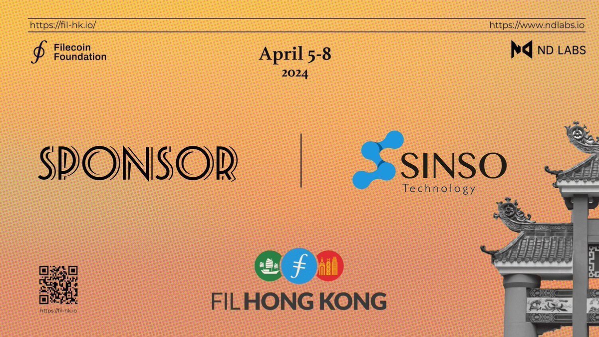 Catch @BrianLauQuedic and the @sinsonetwork team -- a FIL Hong Kong sponsor -- throughout the Hong Kong Web3 Festival!