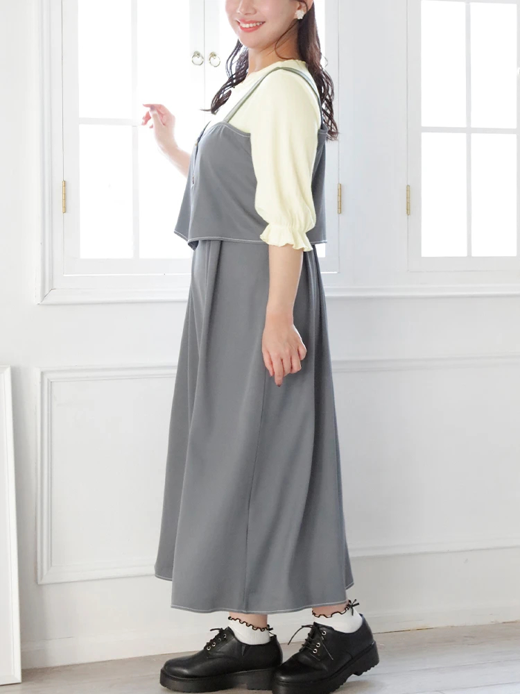 rejsupure's tweet photo. 🔸NEW ITEM🔸
ビスチェ風のデザインになっており、女性らしい雰囲気を演出💜

🎀【WEB限定】ビスチェ風ドッキングワンピース
6,589円(税込) LL～4L
🛒https://t.co/Di4nS8cbx2

#ぽっちゃり #ぽっちゃり女子 #ぽっちゃりコーデ #大きいサイズ https://t.co/EMpYezI9RW