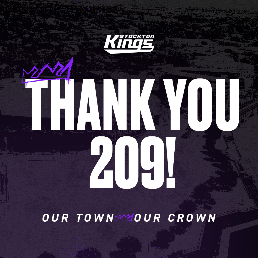 Thank you, 209! #OurTownOurCrown