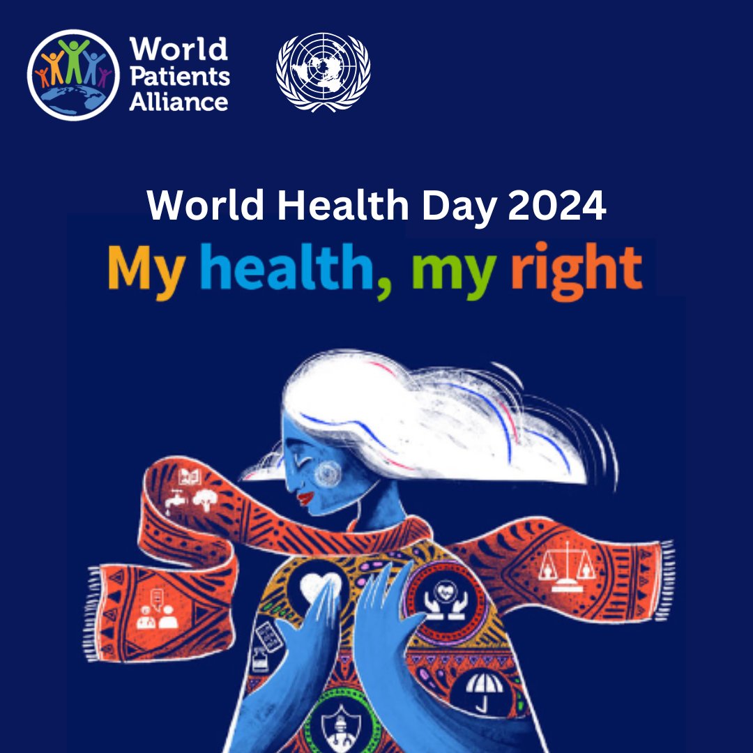 On 7th April, #WorldHealthDay, we unite with @WHO to amplify the theme 'My health, my right.' Health isn't just a privilege; it's a fundamental human right!