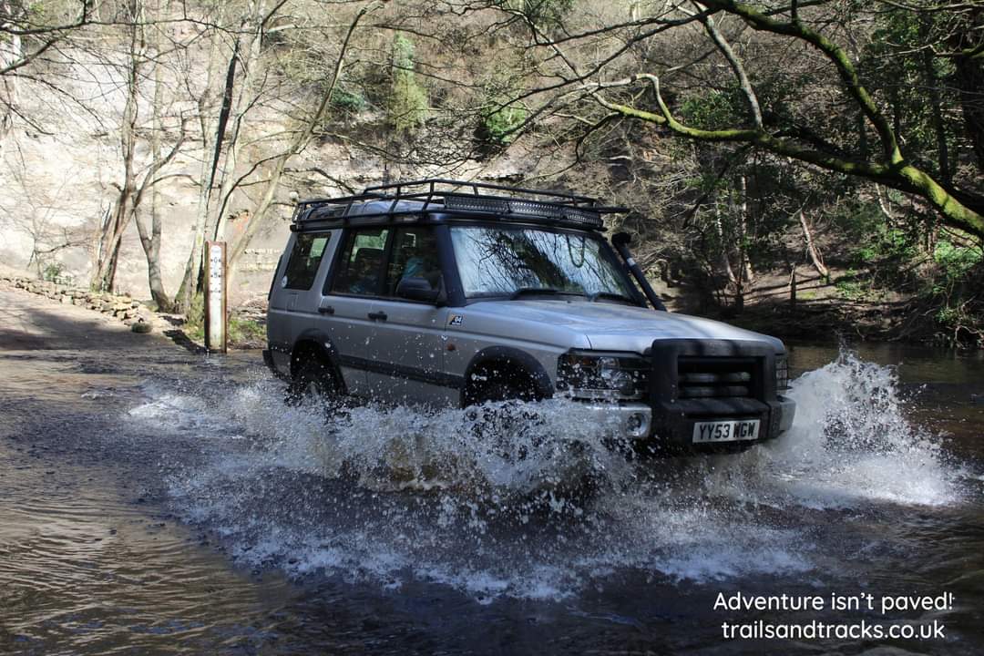 #POTD Fran getting her chassis wet, don't ask! Although that is Simon driving, getting Fran's chassis wet?
#GrandTour, only with #TrailsandTracks #4x4Adventures
#AdventureIsntPaved!
#4x4Tours and #4x4Treks 
#willyouexplorein 2024?