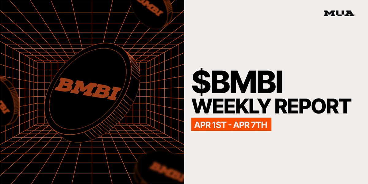📢 MUA $BMBI Weekly Insights | Apr. 1st - Apr. 7th 💡 Explore the full & latest developments and milestones & #MUA in our Weekly Update here ⬇️ link.medium.com/OPcdzQzvCIb