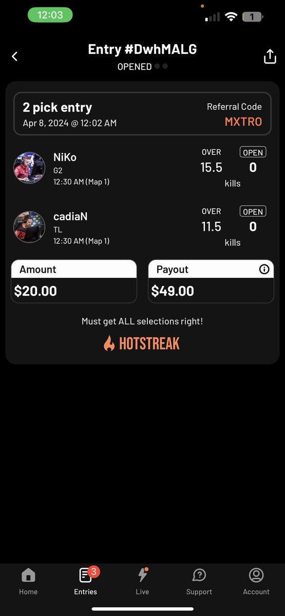 Mxtro (CSGO Prize Picks) tweet media