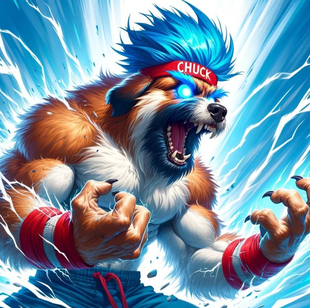 @CHUCK_on_Base Team about to go Super Saiyan... Only a week old and @CoinMarketCap and @coingecko listings lodged and coming... Plus a few more surprises this week... $CHUCK