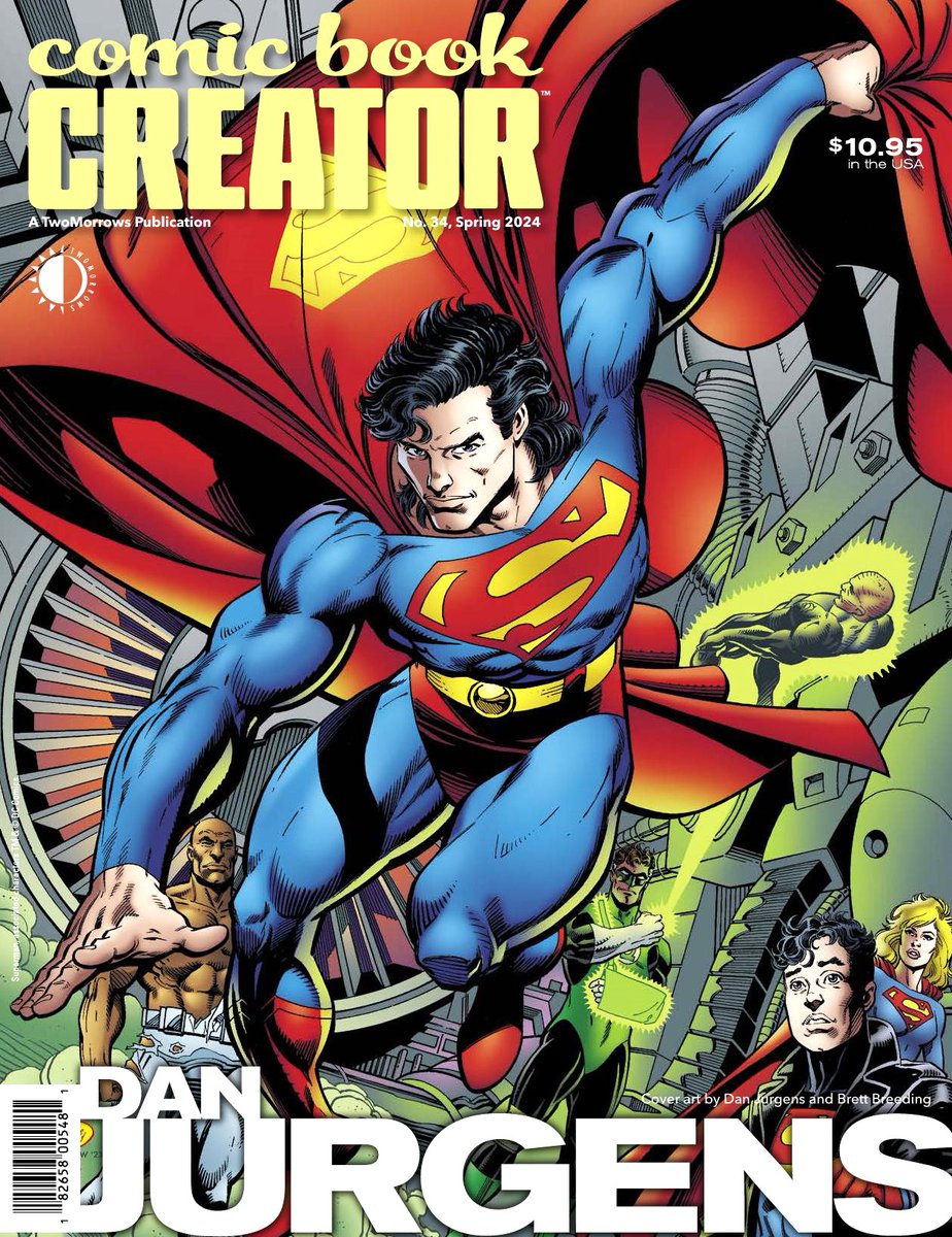 Comic Book Creator #34 is now available! This issue features Dan Jurgens @thedanjurgens, Rick Altergott, June Brigman, Mike Deodato @mikedeodato, Linda Sunshine, Don Glut, and Frank Borth. Order a physical copy and you'll also get the digital version. twomorrows.com/index.php?main…