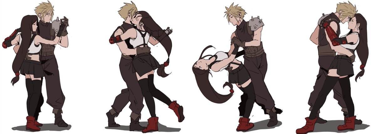 also wanted to do a cloud tifa ver but it took me some time to figure out what dance would fit them hahaha #FF7