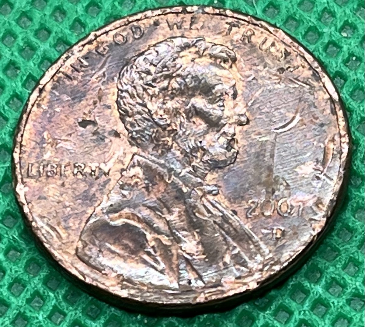 Found on the ground, Texas, April 2024. I do this as a hobby: I enjoy picking coins off the ground and recirculating them. I have relationships with banks that allow me to do that. I make a little money, but it's not close to $1 a day on average. It's sure not minimum wage.
