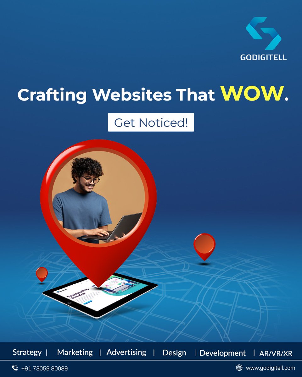 Crafting Websites That Wow.
Get Noticed!

GoDigitell
73059 80089

#godigitell #WebDesign #WebsiteDevelopment #UXDesign #UIUX #WebDev #DigitalPresence #ResponsiveDesign #WebDevelopmentAgency #OnlineBrand #WebsiteLaunch #CreativeWebDesign #digitalexperience