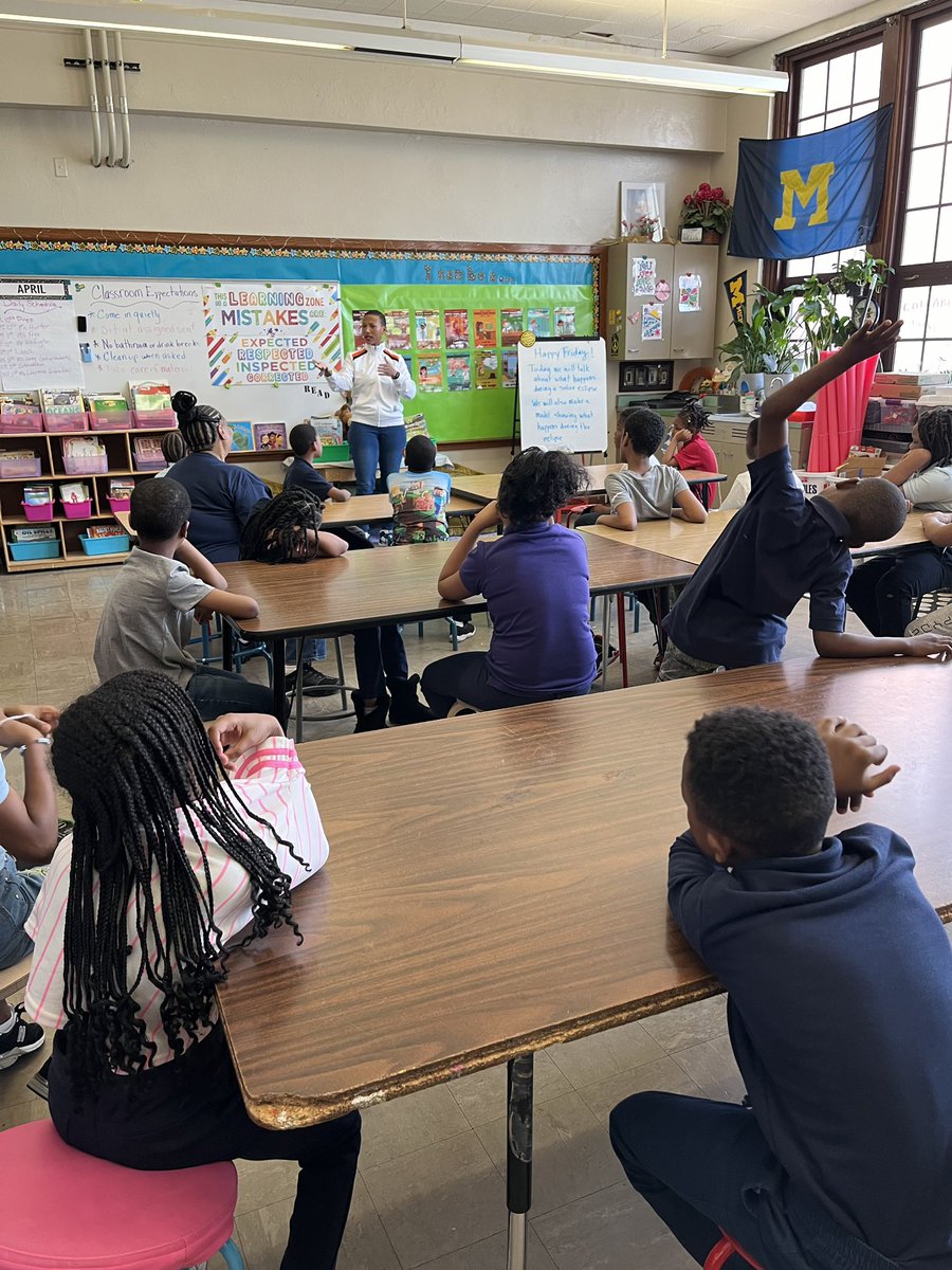 I recently spoke to a class of 3rd graders at my former elementary school in Detroit…a highlight of my year! What are your K-12 outreach plans? #ArchitectureWeek is just around the corner: April 14-20. Learn more at aia.org/architecture-w… #MoreIn24Monday #KND4AIA #100Week17