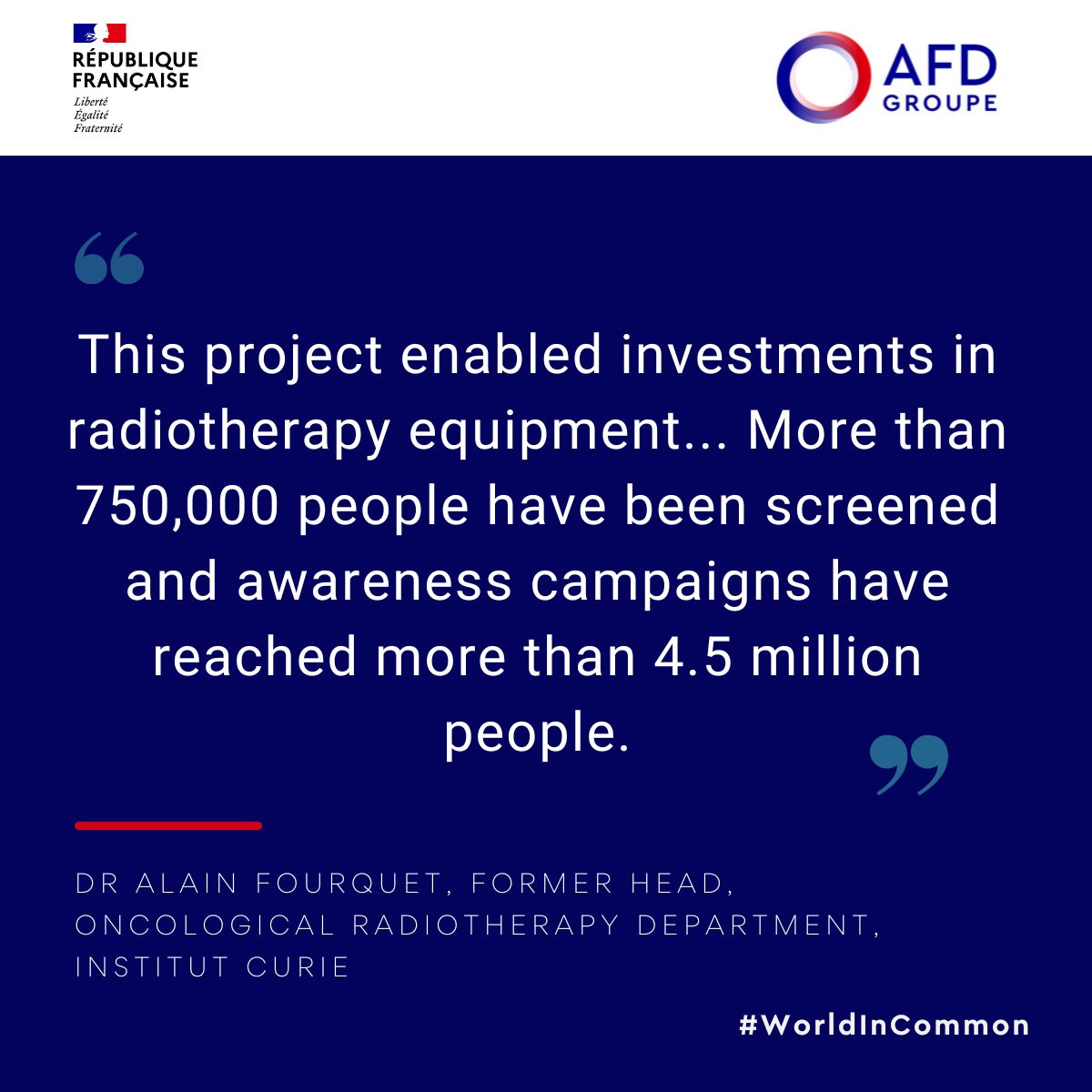 France in Tanzania (@francetanzania) on Twitter photo This #WorldHealthDay, discover how 🇫🇷 and 🇹🇿worked together on an innovative project to reinforce cancer prevention, diagnostics & treatment in Dar es Salam and Mwanza!
Implemented by <a href="/akhstanzania/">The Aga Khan Hospital, Dar es Salaam</a> & <a href="/institut_curie/">Institut Curie</a> & supported by <a href="/AFD_en/">AFD_en 🇫🇷 🇪🇺</a>. Read more here: afd.fr/en/actualites/… This #WorldHealthDay, discover how 🇫🇷 and 🇹🇿worked together on an innovative project to reinforce cancer prevention, diagnostics & treatment in Dar es Salam and Mwanza!
Implemented by <a href="/akhstanzania/">The Aga Khan Hospital, Dar es Salaam</a> & <a href="/institut_curie/">Institut Curie</a> & supported by <a href="/AFD_en/">AFD_en 🇫🇷 🇪🇺</a>. Read more here: afd.fr/en/actualites/…