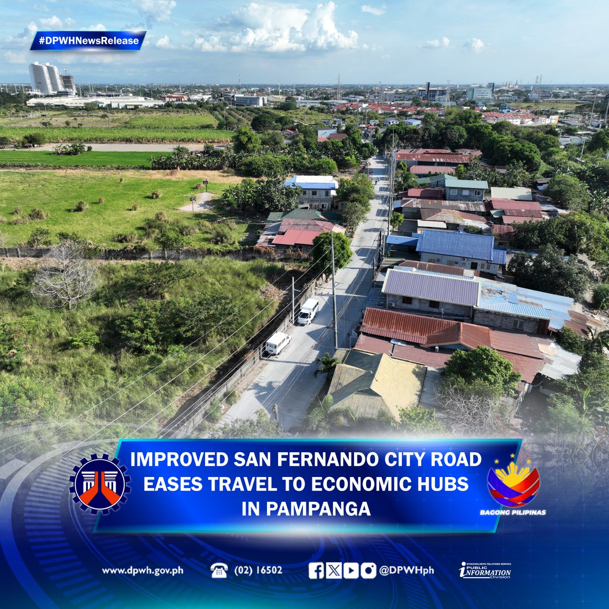 Improved San Fernando City Road Eases Travel to Economic Hubs in Pampanga | Full Story: dpwh.gov.ph/dpwh/news/33426 #DPWH #BuildBetterMore #BagongPilipinas