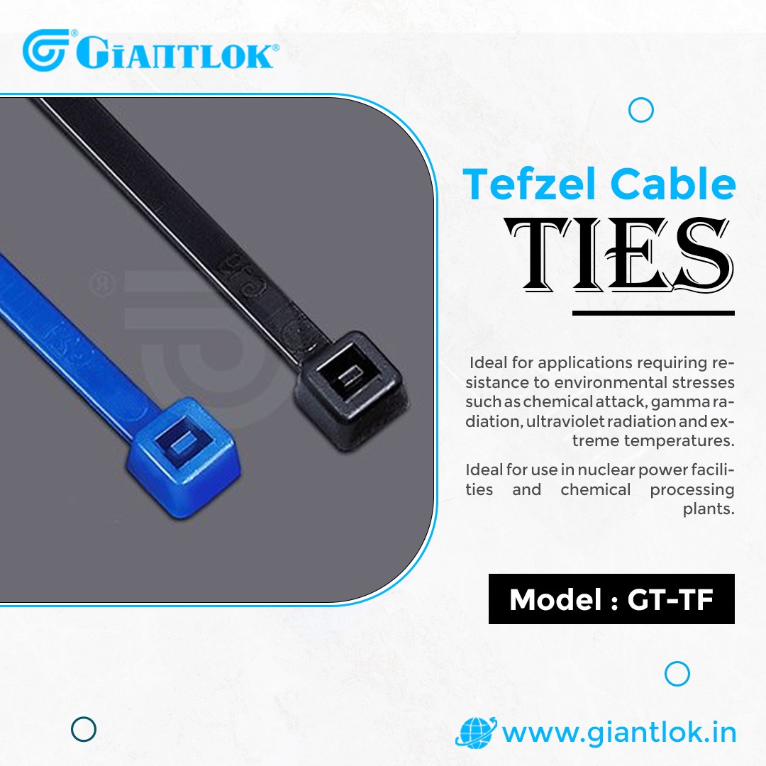 Protect the connections you have with trust! Giantlok India Pvt Ltd is pleased to present Tefzel Cable Ties, which have been constructed to withstand a wide chemical and nuclear sectors.
#giantlok #industrialsolutions #cableties