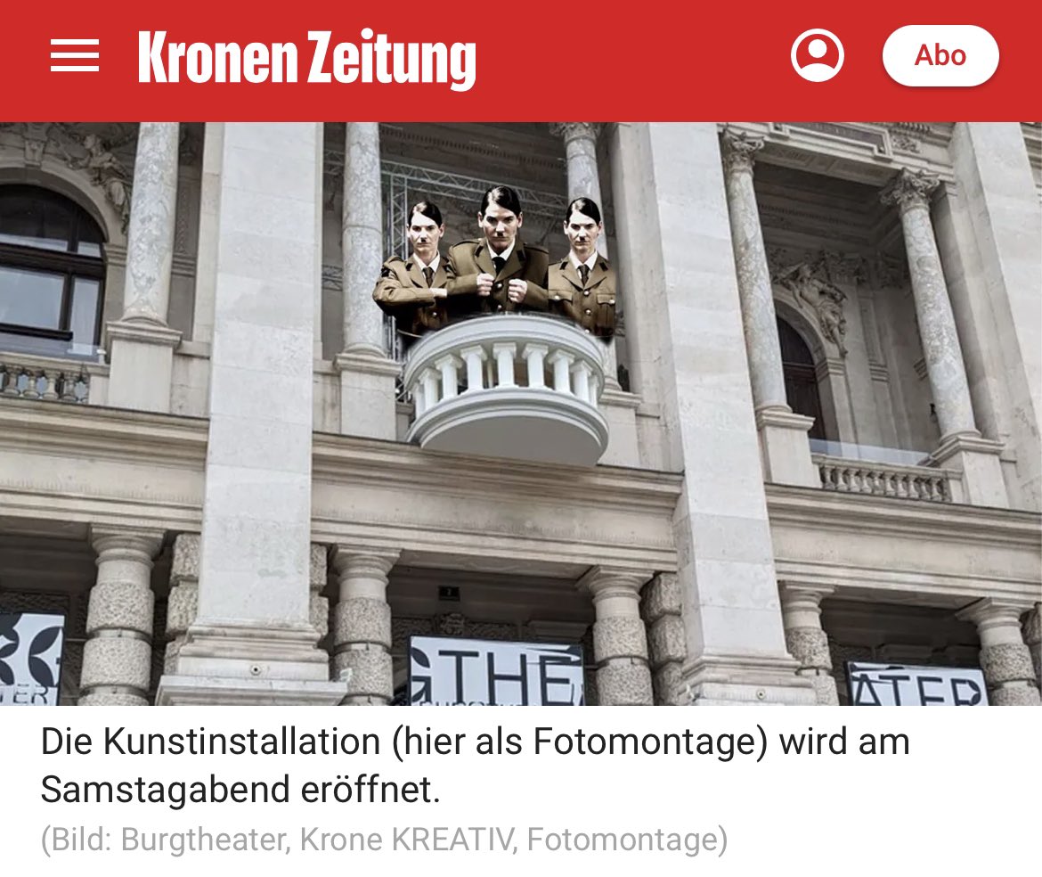 🏰🎭 in Wien zeigt gerade das Burgtheater Hitler am Balkon - eine kontroverse Kunstwahl. Kunst provoziert, doch braucht Ethik. 🤔 Eine notwendige Diskussion über Grenzen‼️😶‍🌫️👩‍🎨 Europa braucht Frieden 🕊 Alles andere muss weichen‼️‼️