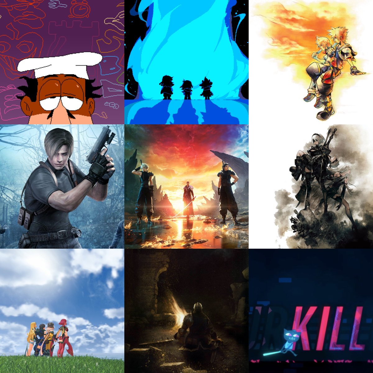 phujoshi's tweet image. my new videogames 3x3 :)